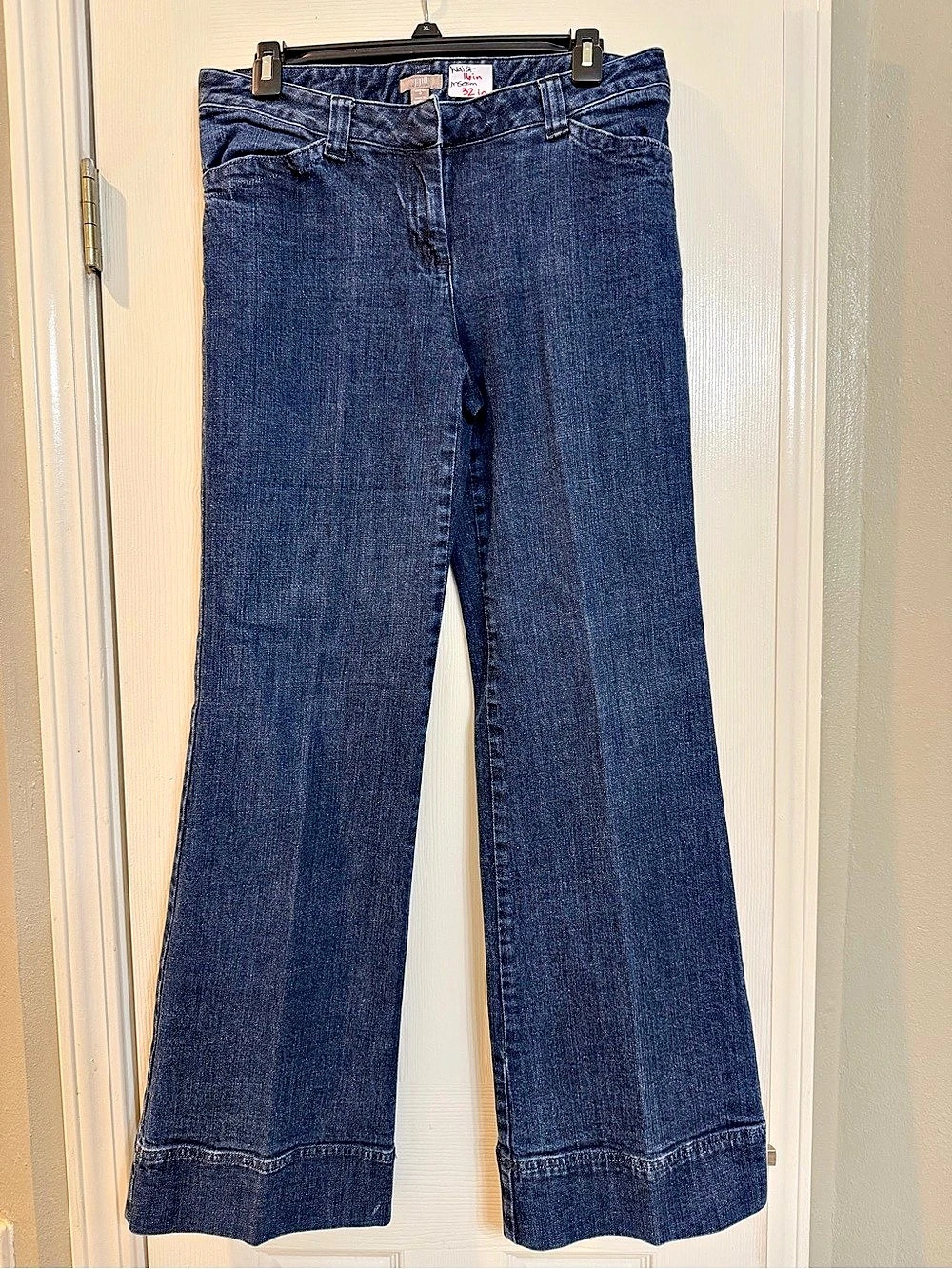 J. Jill Wide Leg Jeans in Blue Waist 16W